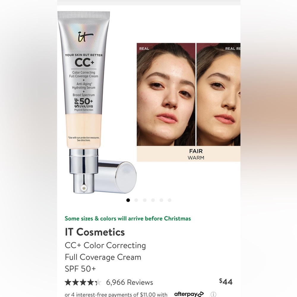 Brand new IT Cosmetics CC color correcting Full Coverage cream